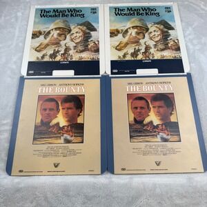 The Bounty & The Man Who Would Be King CED Movie Discs VESTRON
